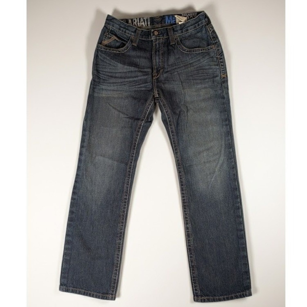 Ariat M2 Relaxed Boot Men's 30x32 Medium Wash Denim Western Jeans 10010836